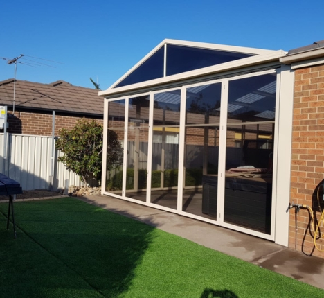 Multi-Stack Sliding Door Panels for Patio Area