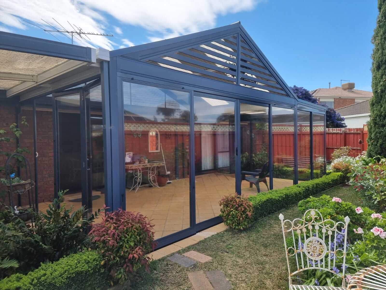 Bi-Fold Door System - Open Position