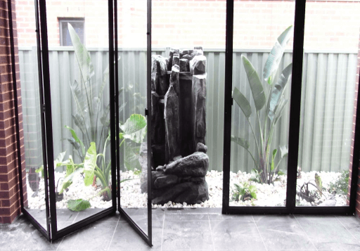 Outdoor Enclosure with Transparent Panels