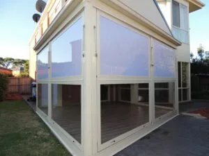 Outdoor Enclosure with Sliding Doors