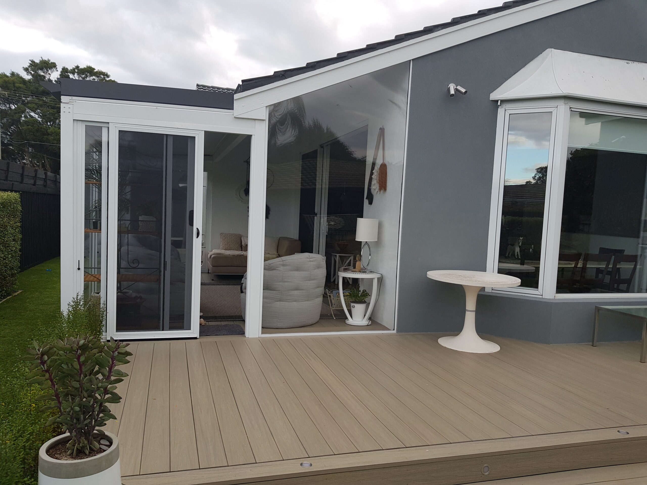 Plexiglass Screens for Covered Outdoor Space
