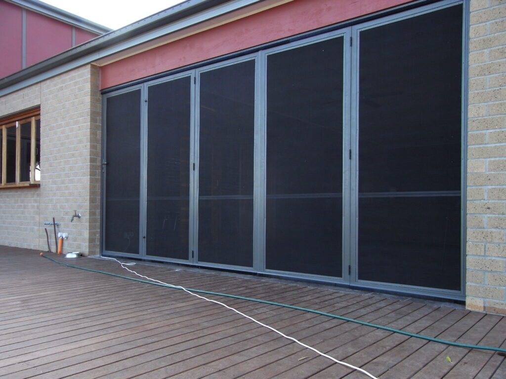 Framed Screens Installed on Elevated Veranda