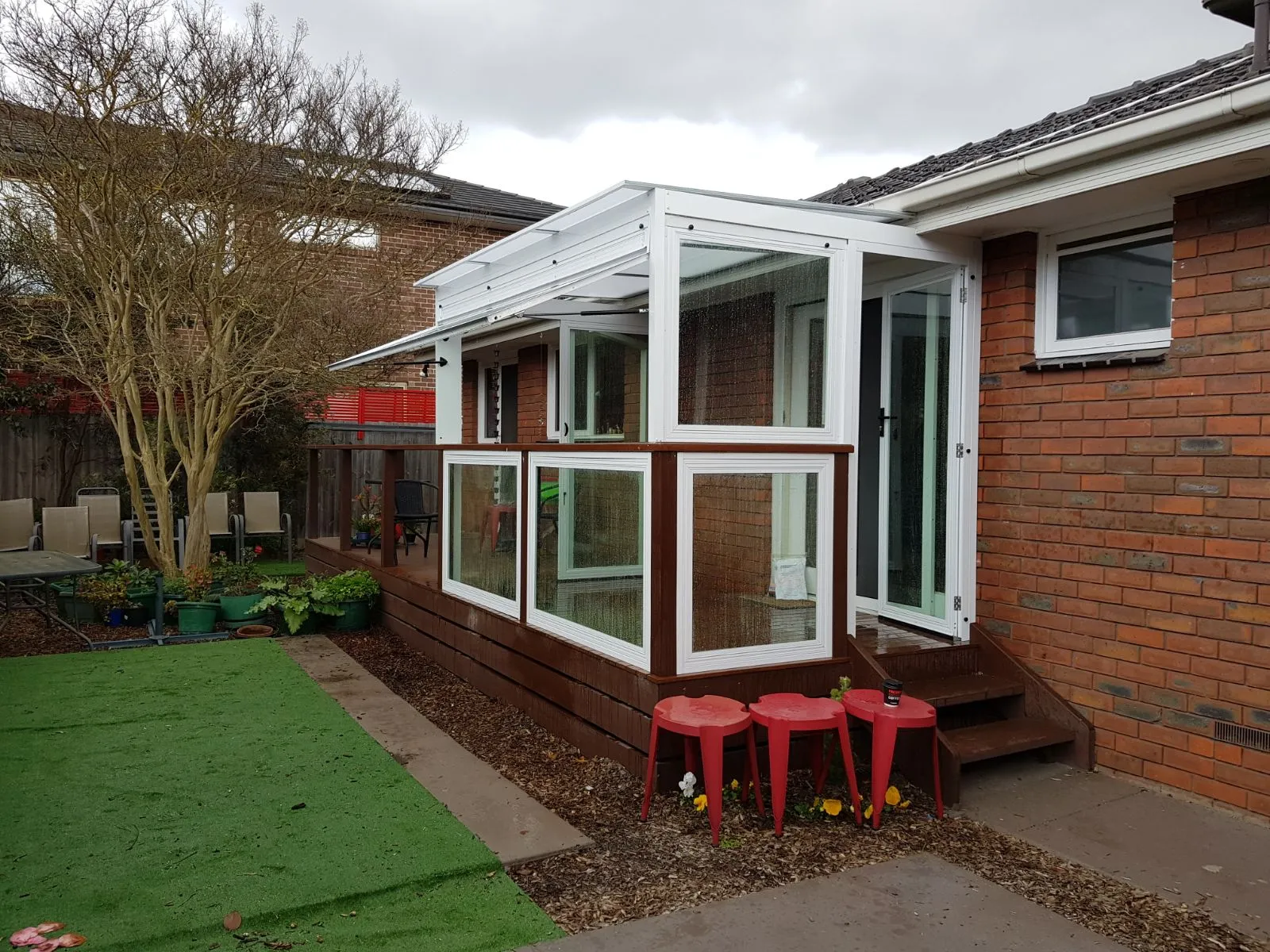 Small Sunroom After Installation