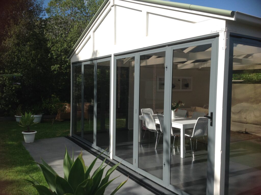 OptiScreen Installation with Clear Panels and Roof Enclosure